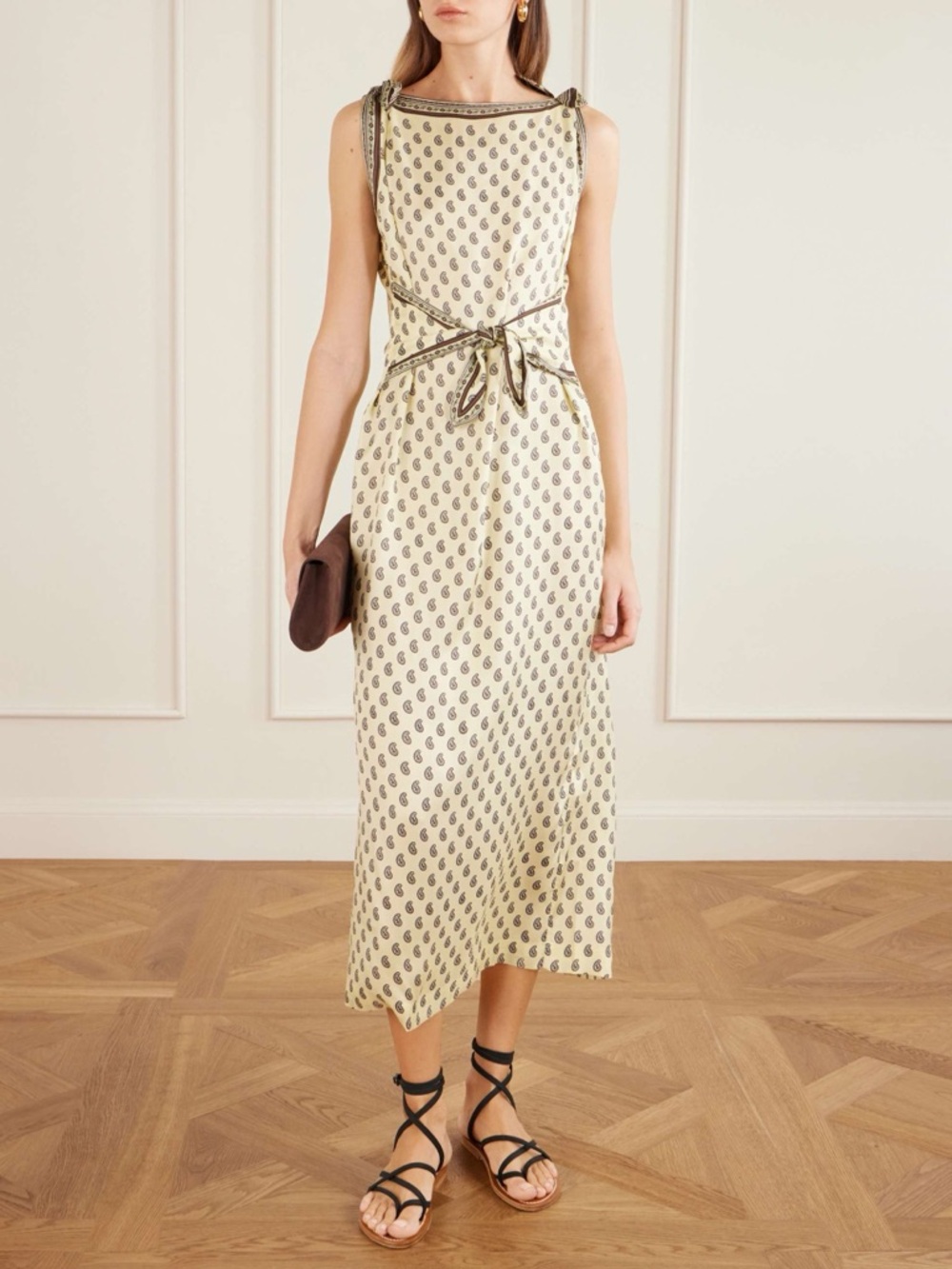 NWOT Doen AMORETTE DRESS IN SUNLIGHT TAORMINA PAISLEY - Picture 5 of 15